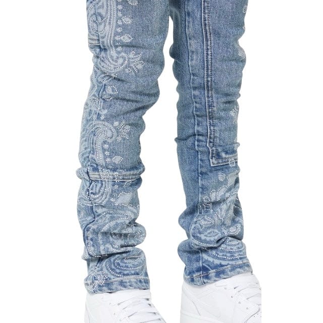 Boys Guapi Paisley Kids Denim (Vintage Blue)