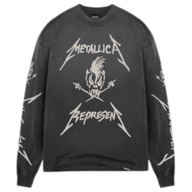 Represent X Metallica Garage Inc LS T-Shirt (Stained Black) MLM4366-230