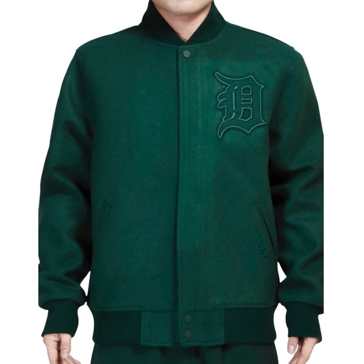 Pro Standard Detroit Tigers Wool Varsity Jacket (Forest)