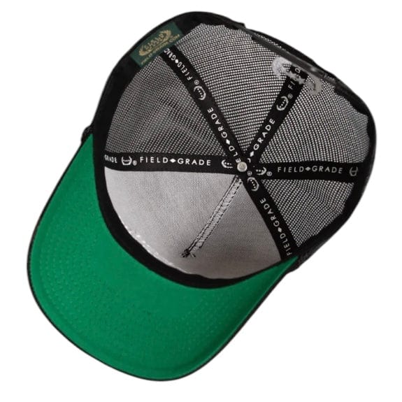Field Grade Respectfully Twill Meshback Trucker Hat (Black) 1005025