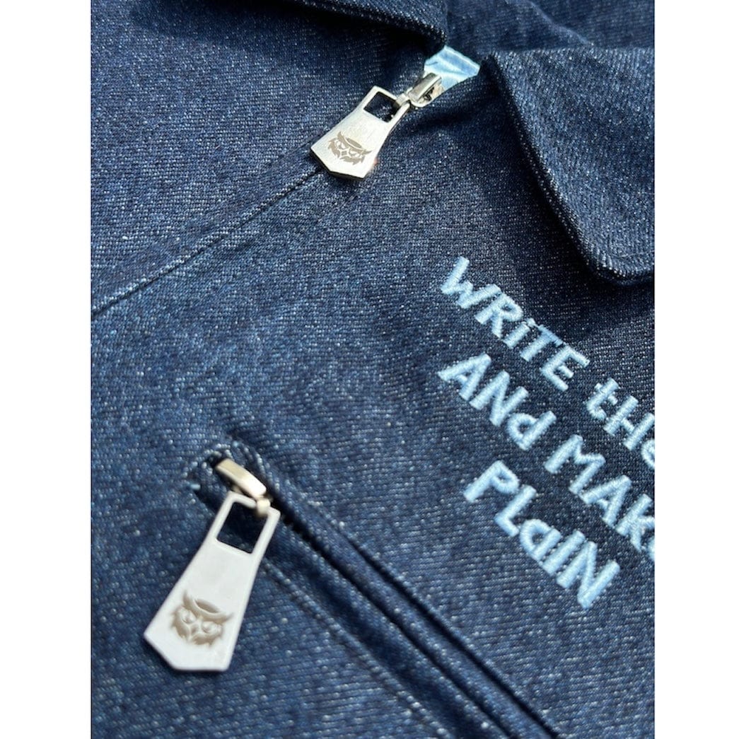 Vision Worker Full Zip Denim Jacket (Dark Denim)