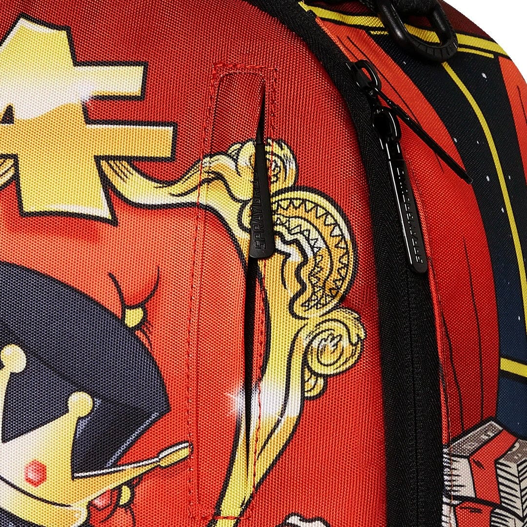 Sprayground Monopoly Gold Empire Throne Backpack