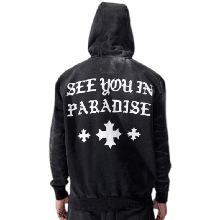 See You In Paradise Pullover Hoodie (Vintage Black) 8639H