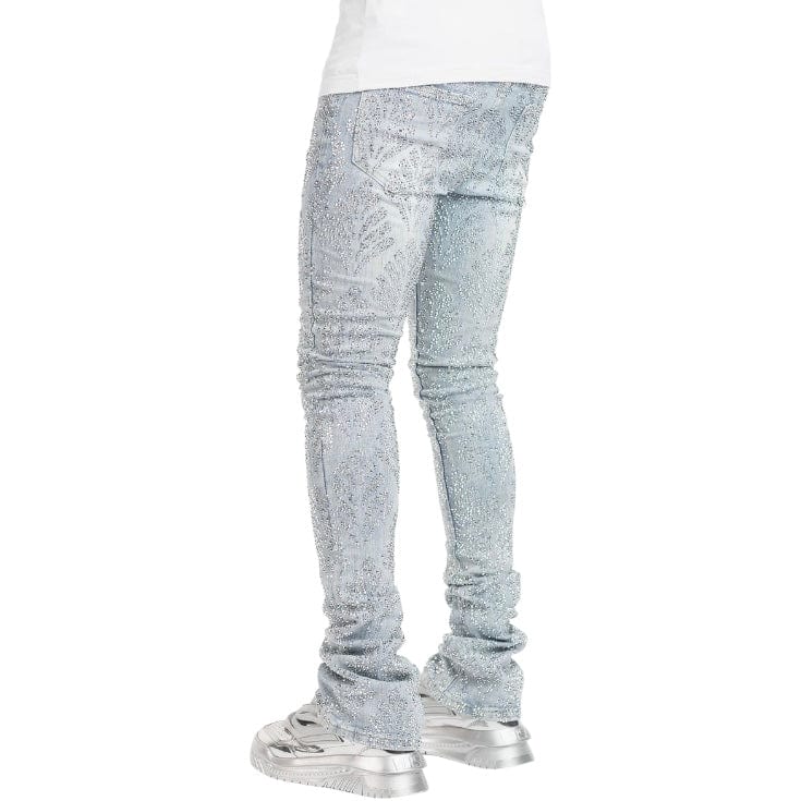 Guapi Aqua Blue Embellished Denim V2 (Aqua Blue)