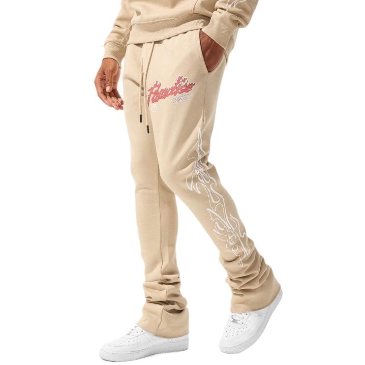 Jordan Craig Paradise Tour Stacked Sweatpants (Sand) 8241L