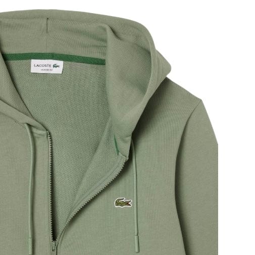 Lacoste Classic Fit Zip-Up Fleece Sweatshirt (Green) SH9809-51