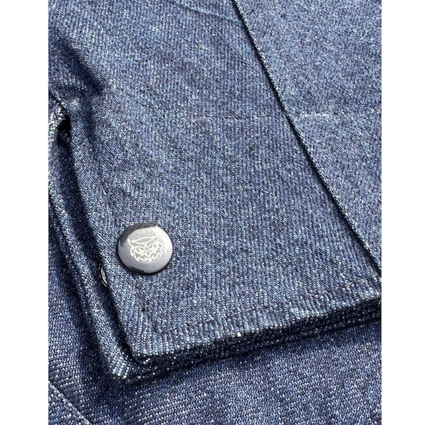 Vision Worker Full Zip Denim Jacket (Dark Denim)