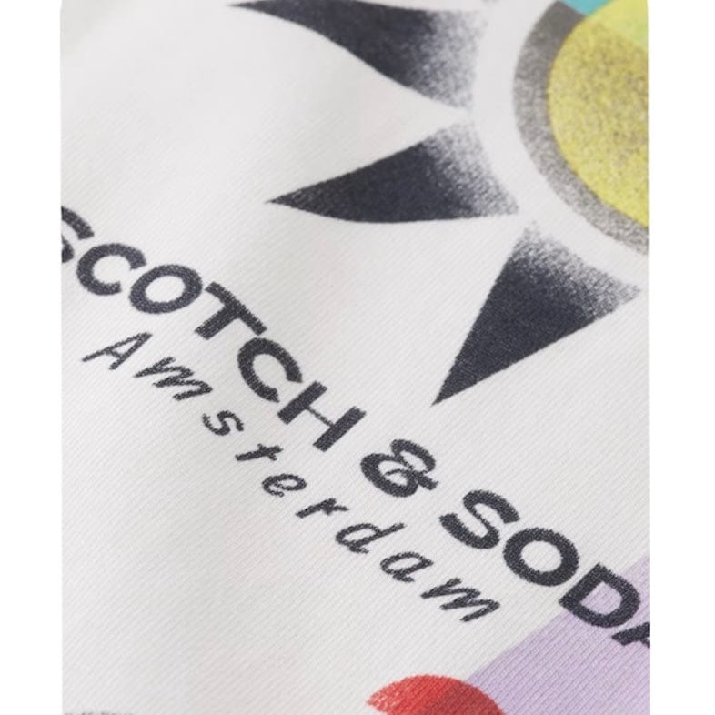 Scotch & Soda Relaxed-Fit Printed Artwork T-Shirt (White) 180050