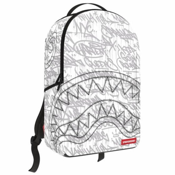 Sprayground White Scribble Backpack