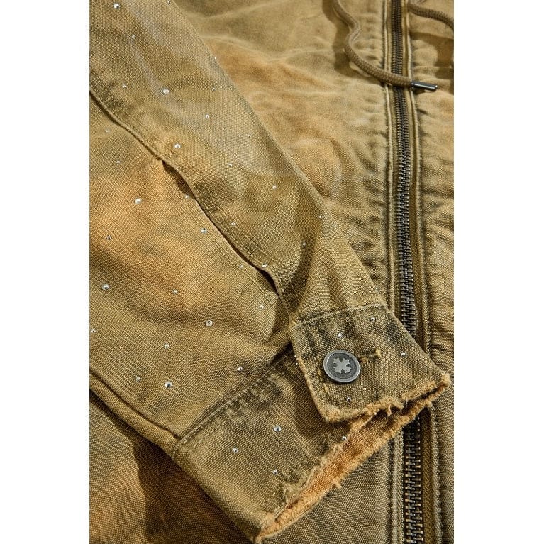 See You In Paradise Ashes to Ashes Hooded Work Jacket (Wheat) 91670