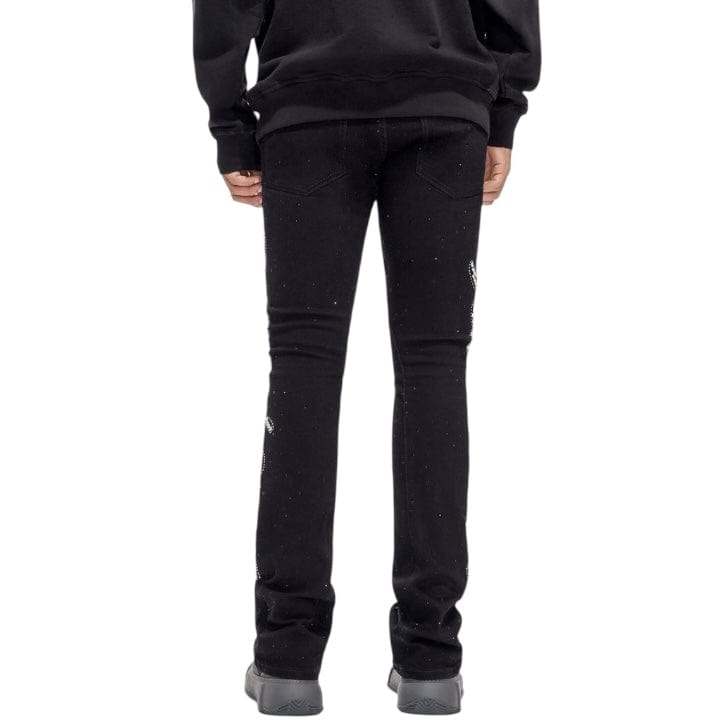 Valabasas Lattice Stacked Denim (Jet Black) VLBS-VJ3-1030