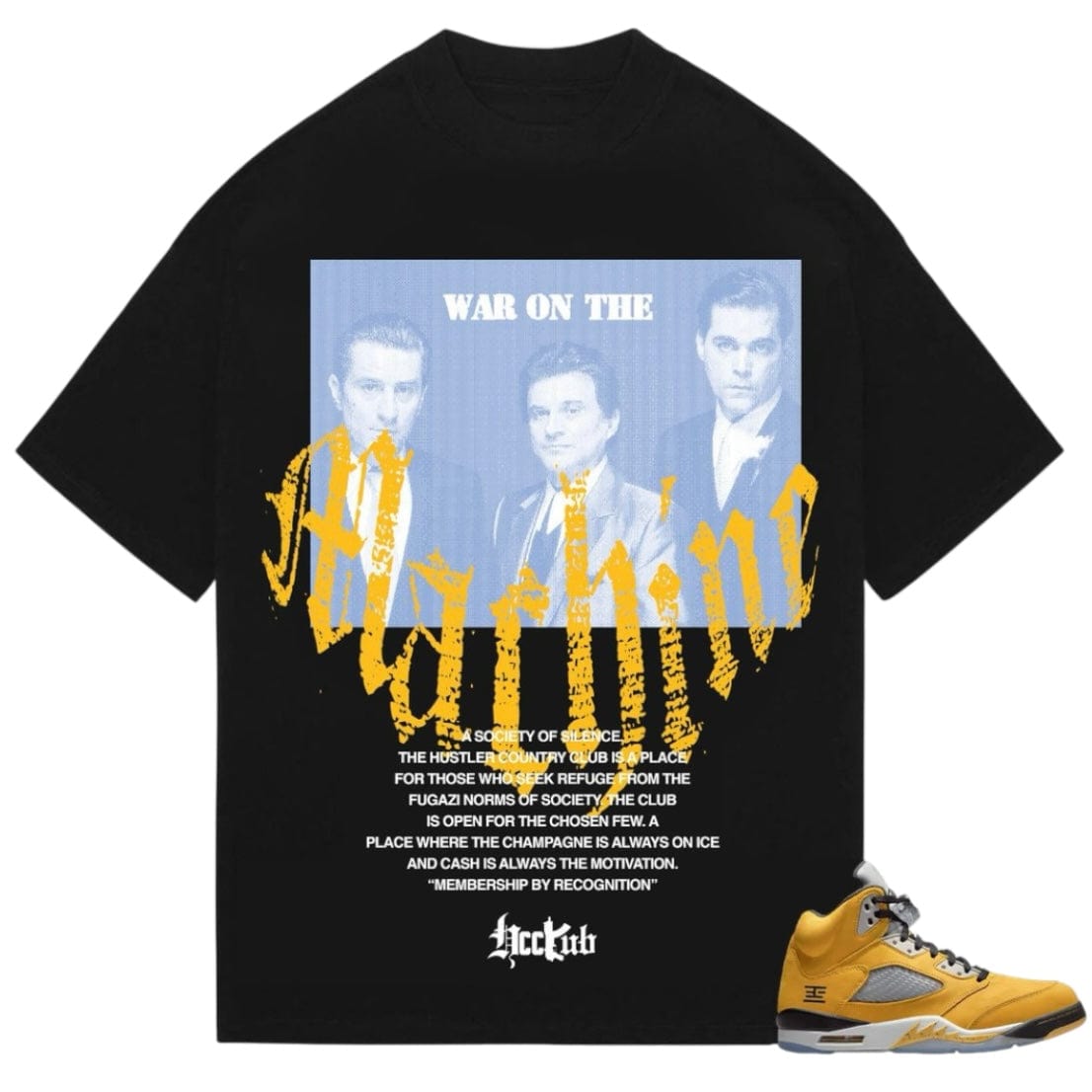 Hustler Country Club War On The Machine Tee (Black)