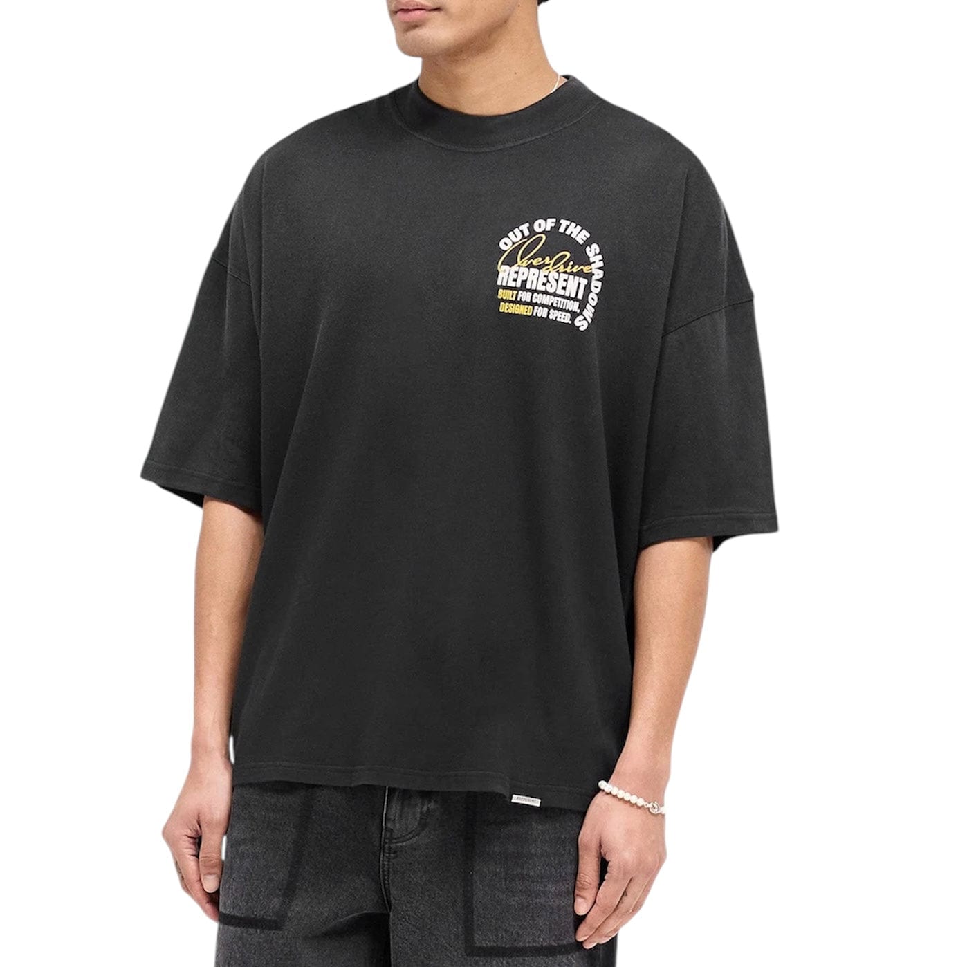 Represent Out Of The Shadows T Shirt (Stained Black) MLM41058-04