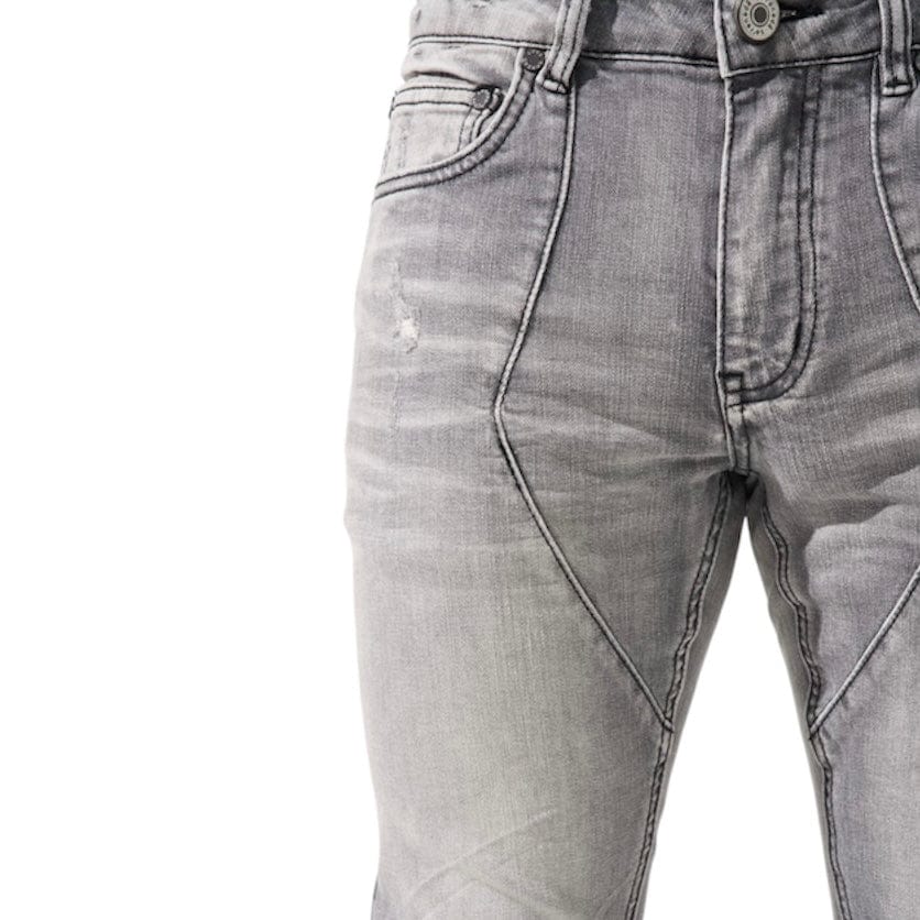 Serenede Noctis Stacked Jeans (Grey) NOCTS-GRY