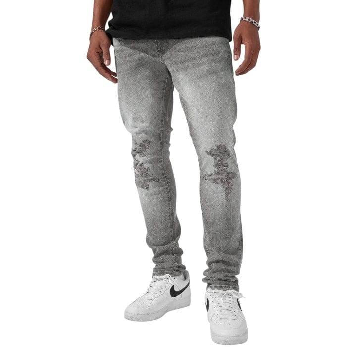 Jordan Craig Sean Fordham Shred On Knees Denim (Smoked Grey) JS2294