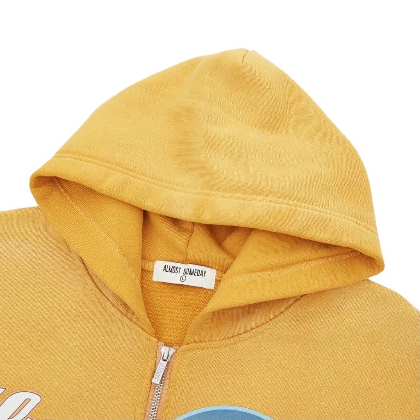 Almost Someday Midnight Zip Up Hoodie (Sun Fade Yellow) AS-SP1-13