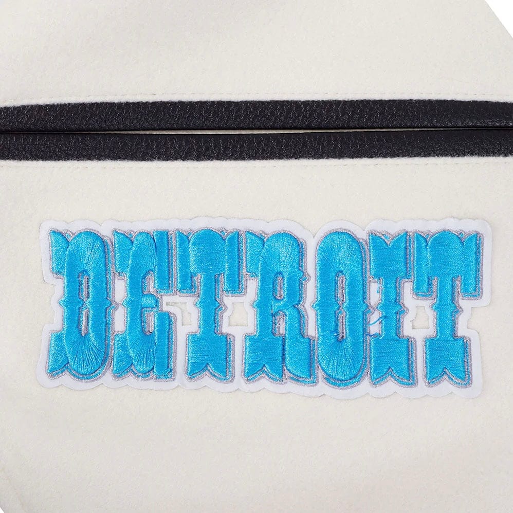 Pro Standard NFL Detroit Lions Retro Classic Varsity Jacket (Eggshell/Black)
