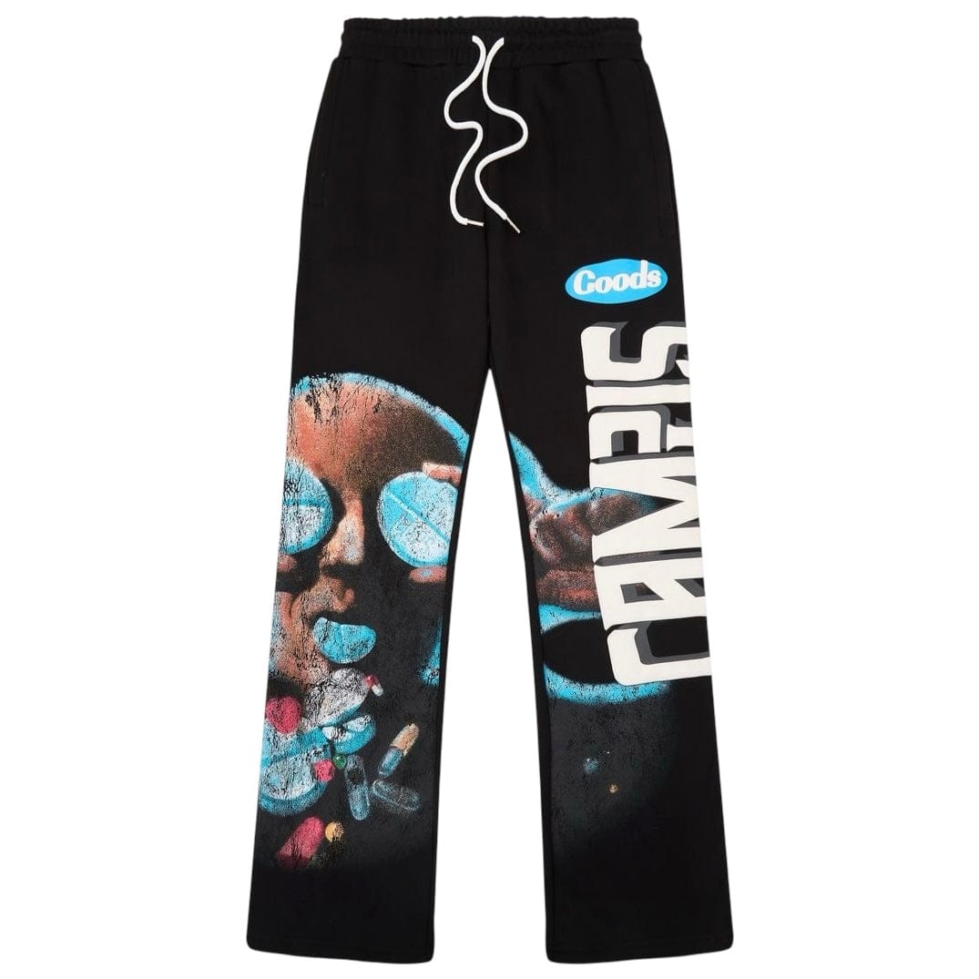 Campus Goods Bitter Dose Flares Sweatpants (Black) CG-H25-006