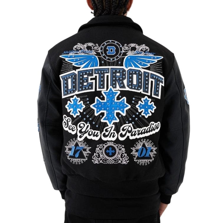 See You In Paradise Motor City Varsity Jacket (Black) 91745