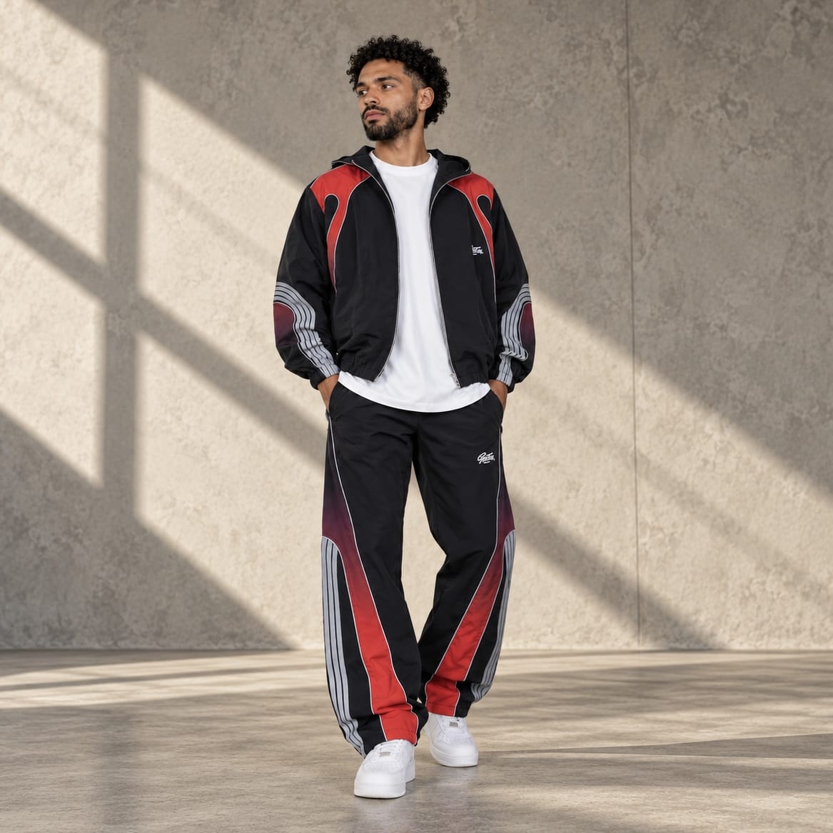 Eptm Helios Jacket & Pants Set (Black/Red)