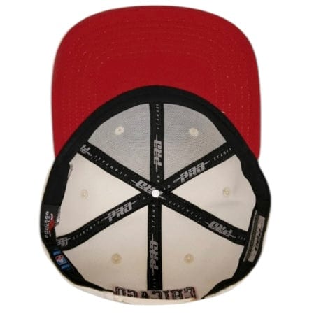 Pro Standard Chicago Bulls Wordmark Logo Wool Snapback (Eggshell)