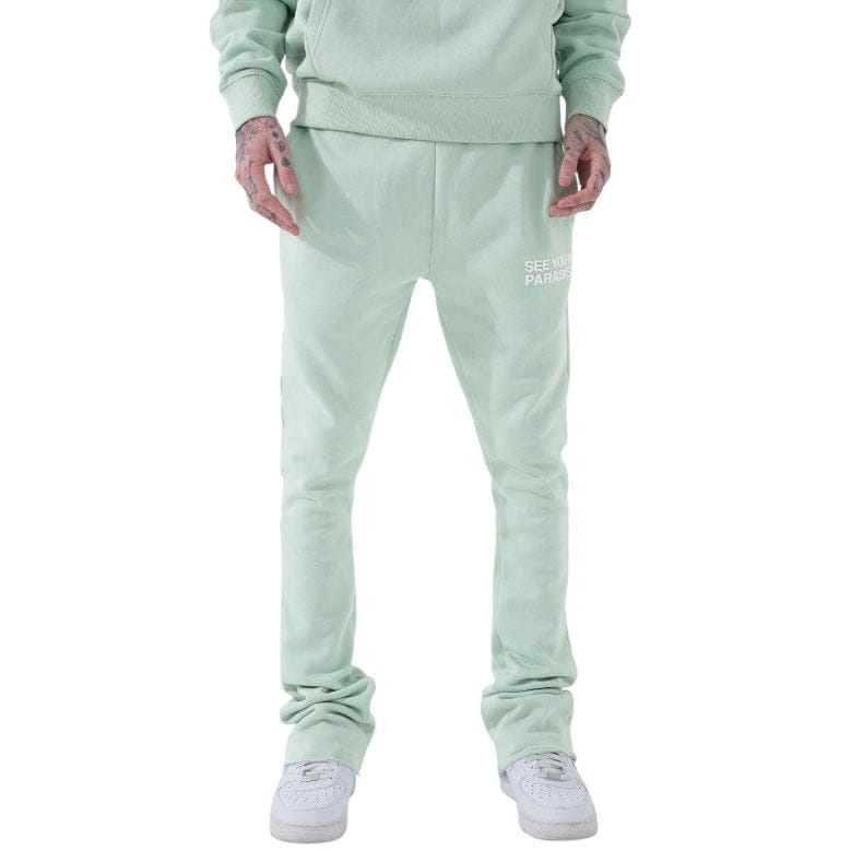 See You In Paradise Stacked Sweatpants (Mint)