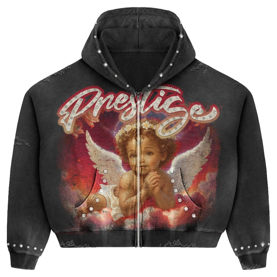 Prestige Collection Angel Hoodie (Black/Red)