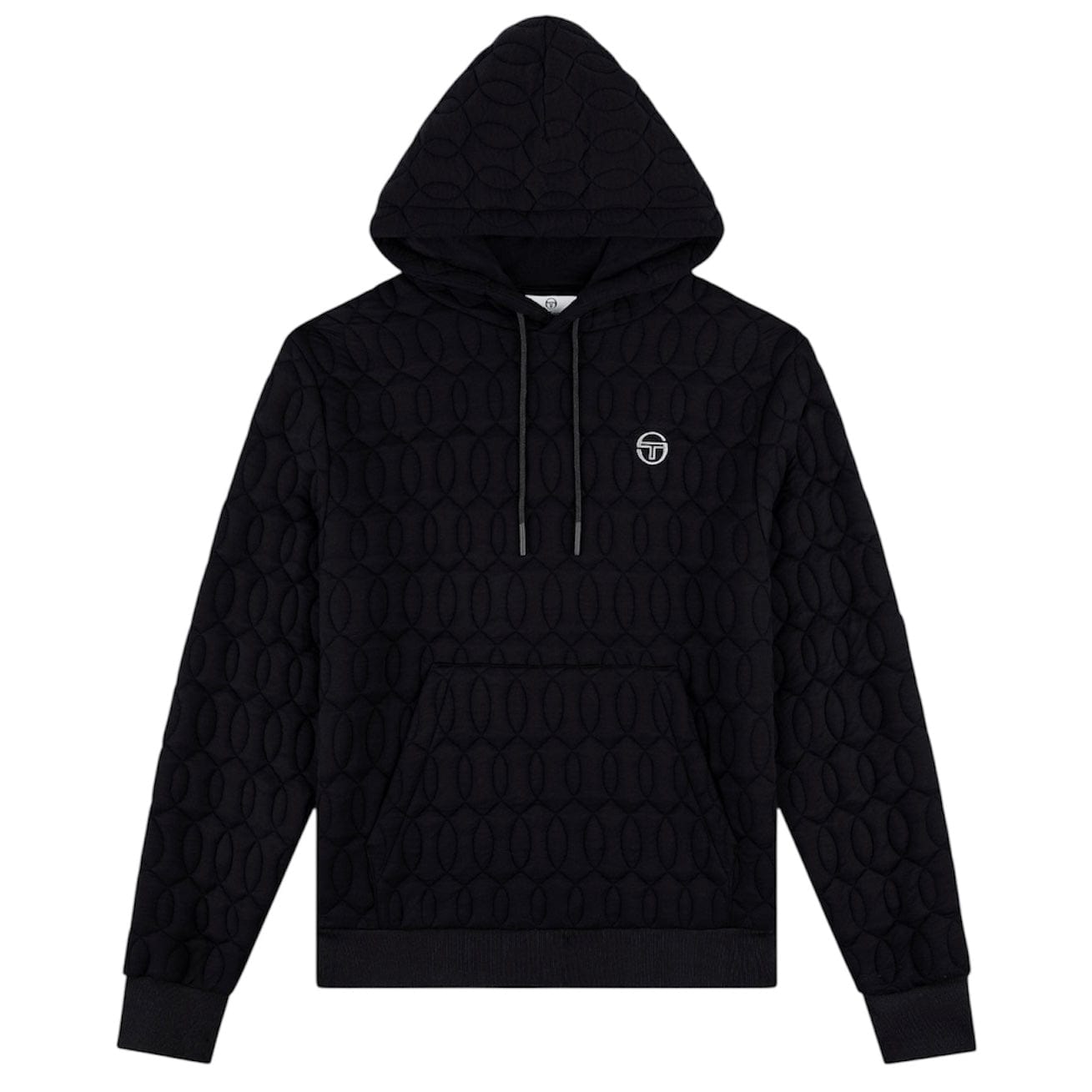 Sergio Tacchini Aversa Quilted Hoodie & Sweatpants Set (Black Beauty)