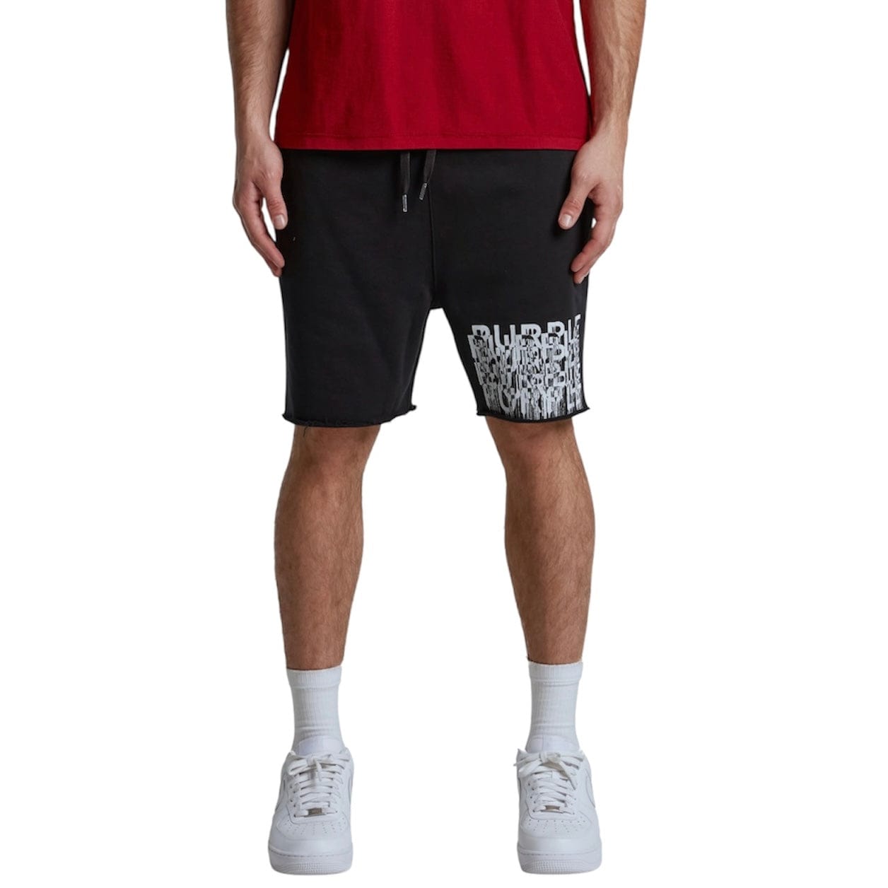 Purple Brand Mwt Fleece Shorts (Black Beauty) P446-MGBD325