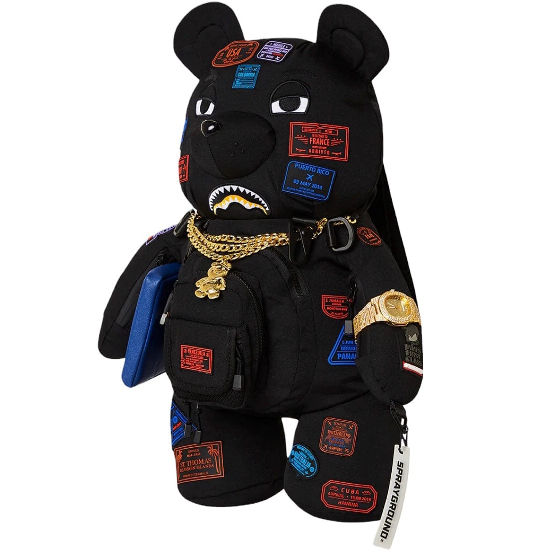 Sprayground James First Class I Got These Stamps Moneybear Backpack