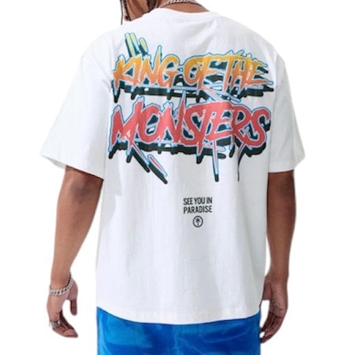 Jordan Craig Sea Monster Cropped Boxy Tee (White) 9201A