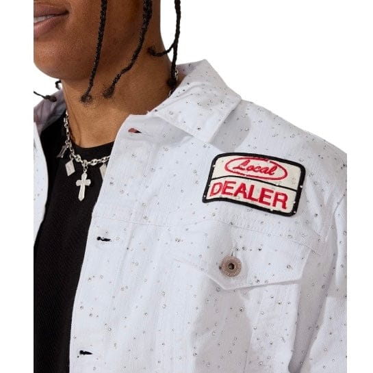 Jordan Craig Local Dealer Trucker Jacket (White) JJ2339A