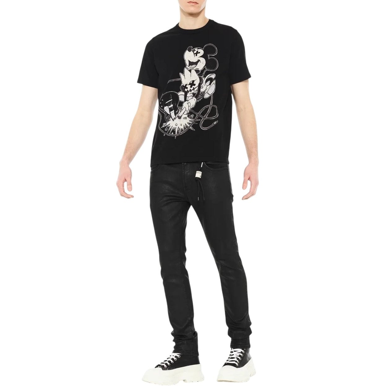 Cult Of Individuality Rocker Slim 602 Jeans (Black Coated) 625B10-RS3H