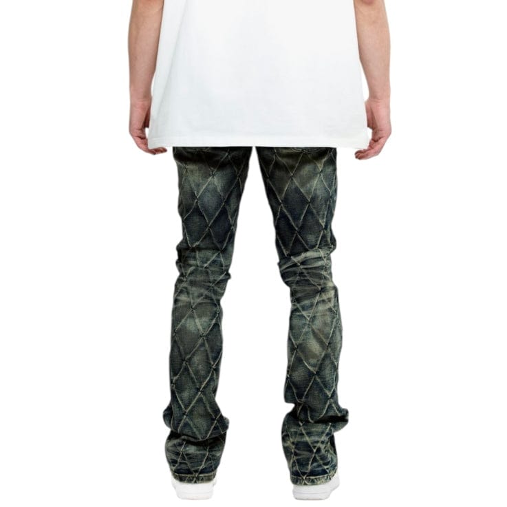 Valabasas Tired Stacked Denim Jean (Blue Vintage) VLBS-VJ3-1002