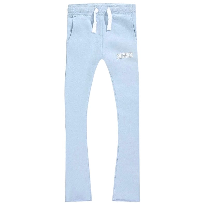 Kids Destined For Greatness Stacked Sweatpants (Carolina Blue)