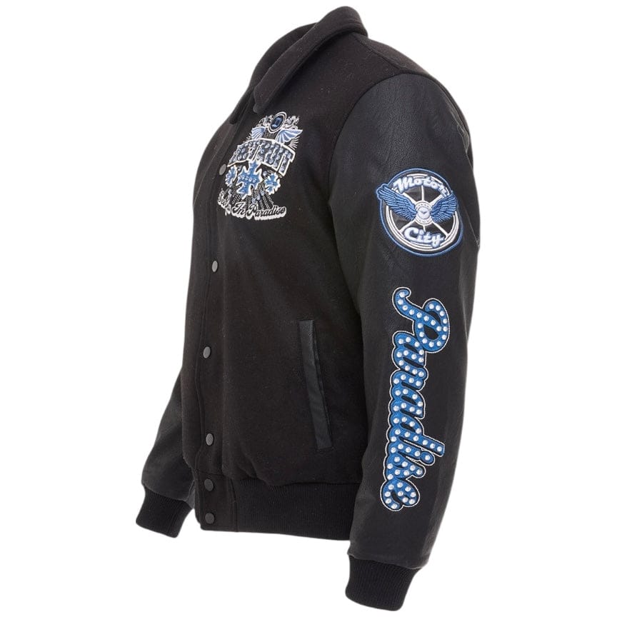See You In Paradise Motor City Varsity Jacket (Black) 91745