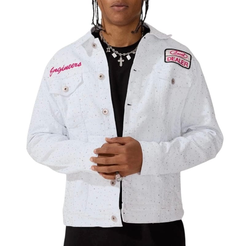 Jordan Craig Local Dealer Trucker Jacket (White) JJ2339A