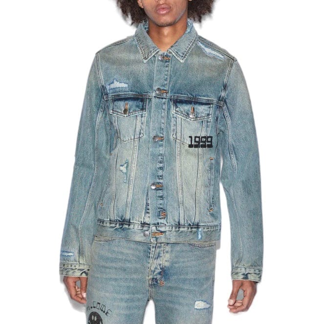 Ksubi Classic Throw Bak Denim Jacket (Indigo Denim) MPS24JK004