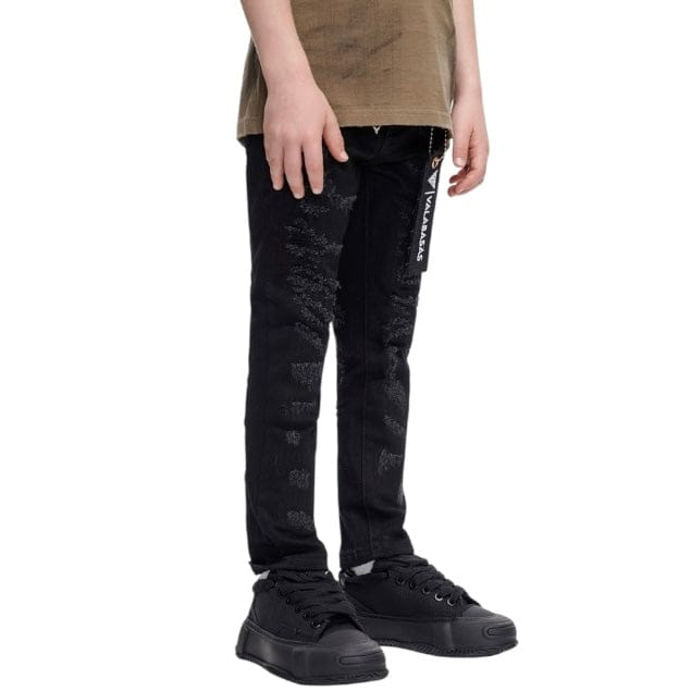 Kids Valabasas Payload Skinny Denim (Black) VPLAY9101623