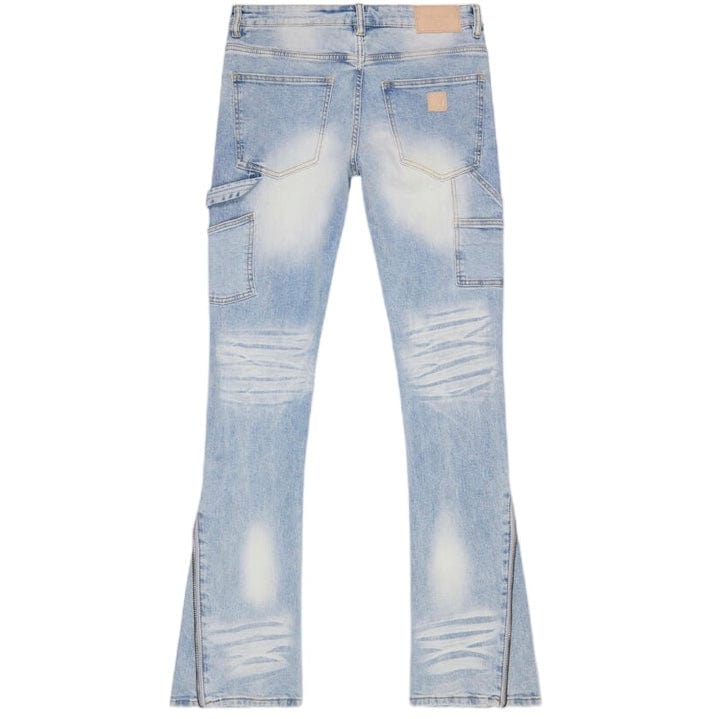 Valabasas Streamline Stacked Flare Jean (Light Blue Wash) VLBS5046