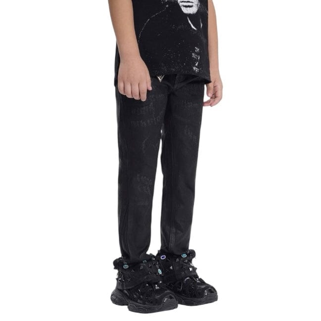 Kids Valabasas Ion Stacked Jean (Black Waxed) VPLAY-VJ3-1058