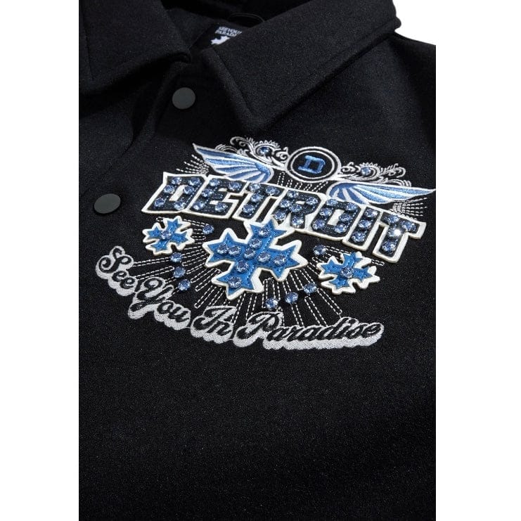 See You In Paradise Motor City Varsity Jacket (Black) 91745