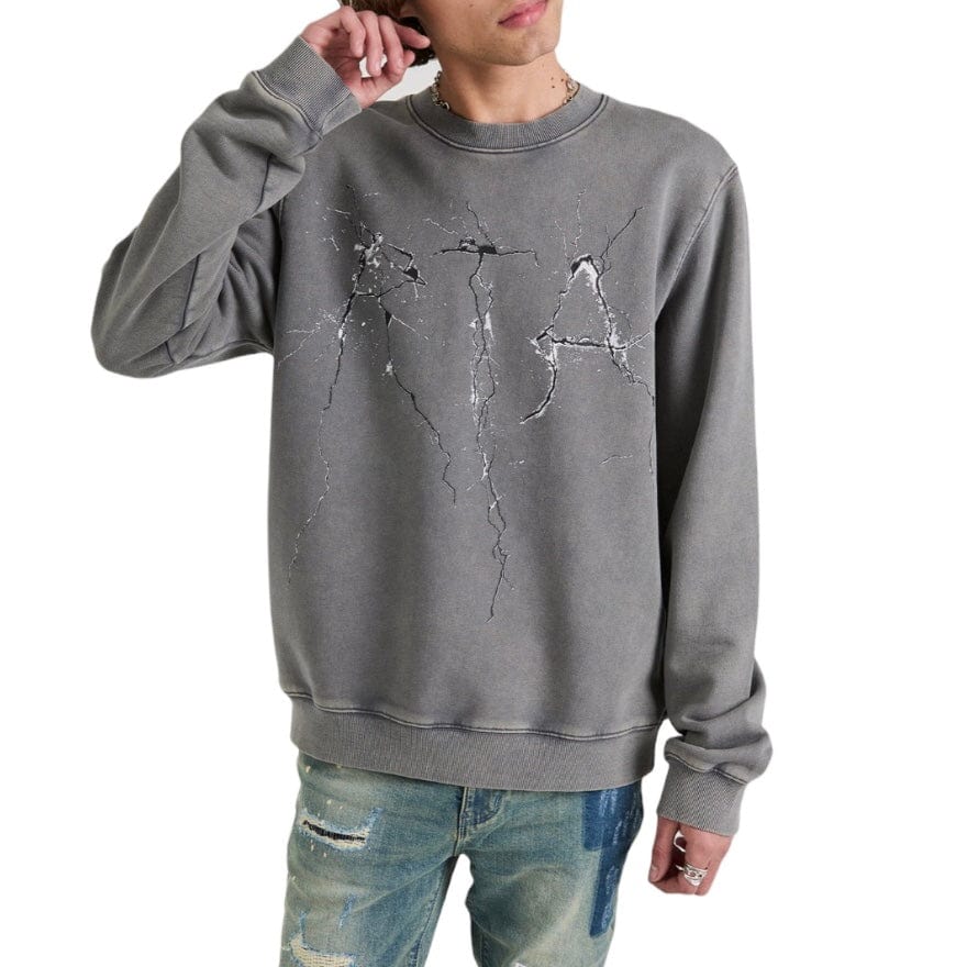 Rta Charles Sweatshirt (Stone Cracked Logo) MCCTK909-T1199STCRC