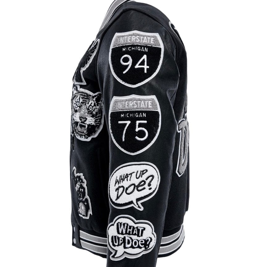 Jordan Craig Motown Varsity Jacket (Black Shadow) 91651