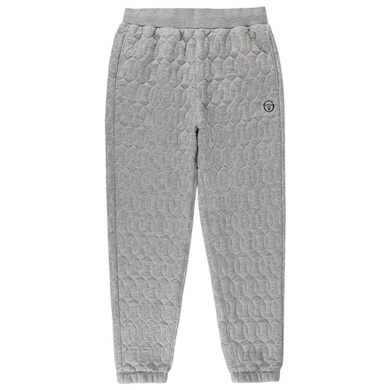 Sergio Tacchini Aversa Quilted Hoodie & Sweatpants Set (Light Heather Grey)