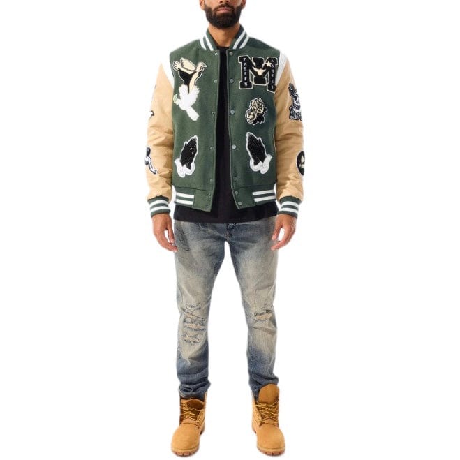 Jordan Craig Fallen Angels Varsity Jacket (Pine) 91647