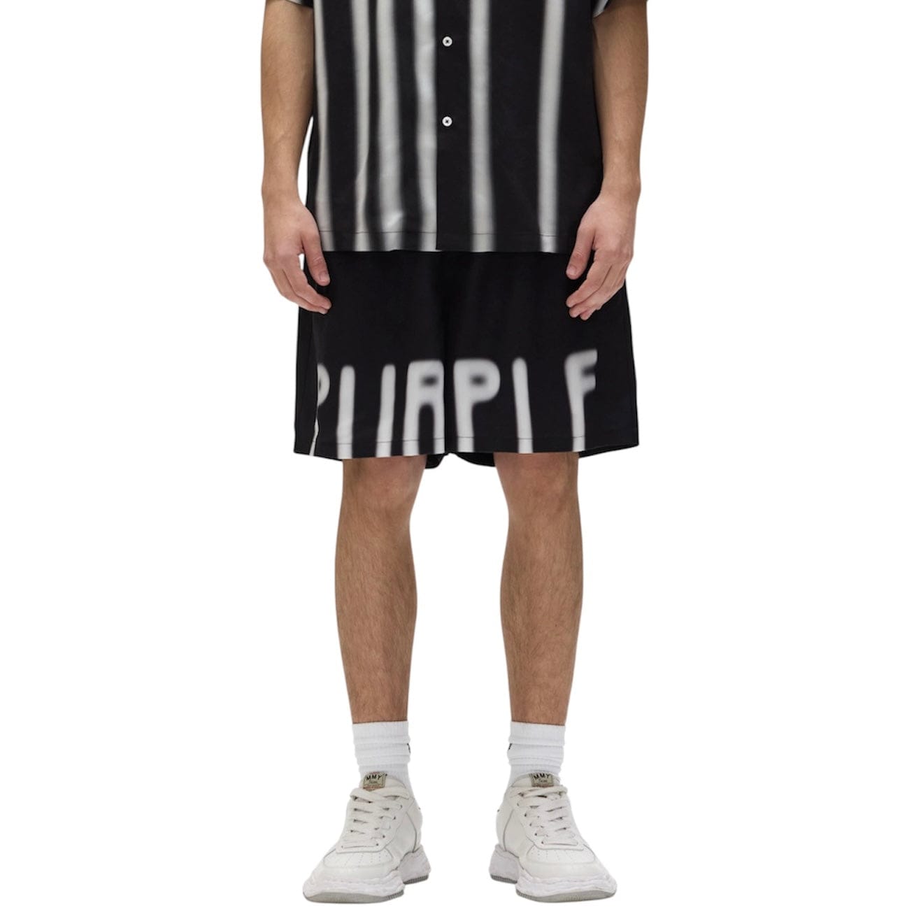 Purple Brand Force Majeure Shorts (Black) P537-LBBW325