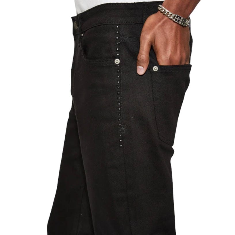 Ksubi Chitch Ace Black Metal Denim (Black) MFA24DJ052