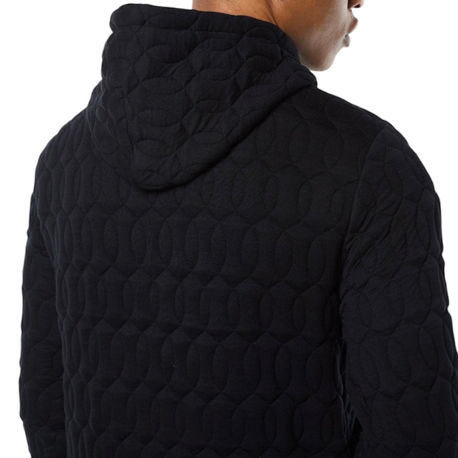 Sergio Tacchini Aversa Quilted Hoodie & Sweatpants Set (Black Beauty)