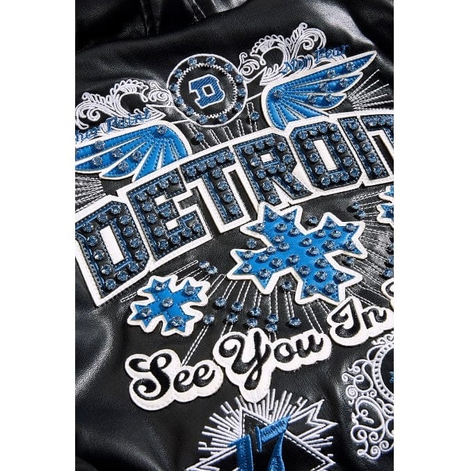 Kids See You In Paradise Motor City Hooded Bomber Jacket (Black) 91746K